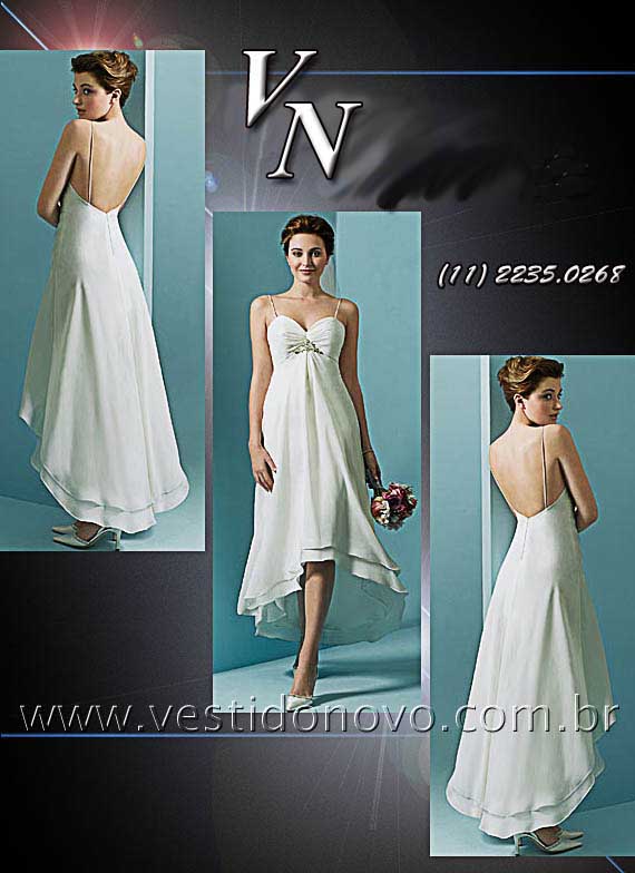 vestido dasamento civil mulett na cor branca importado 