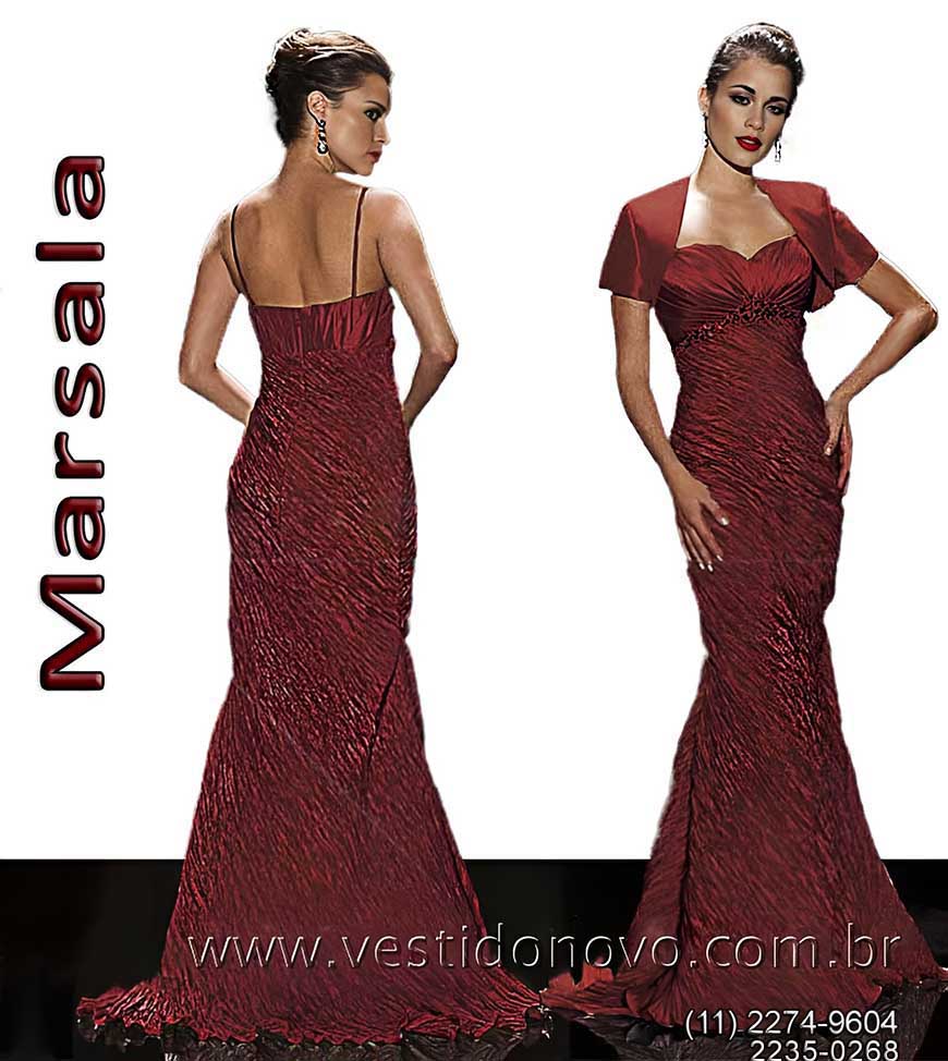 Vestido de festa sereia, me da noiva, me de noivo, em tafet importado, So Paulo