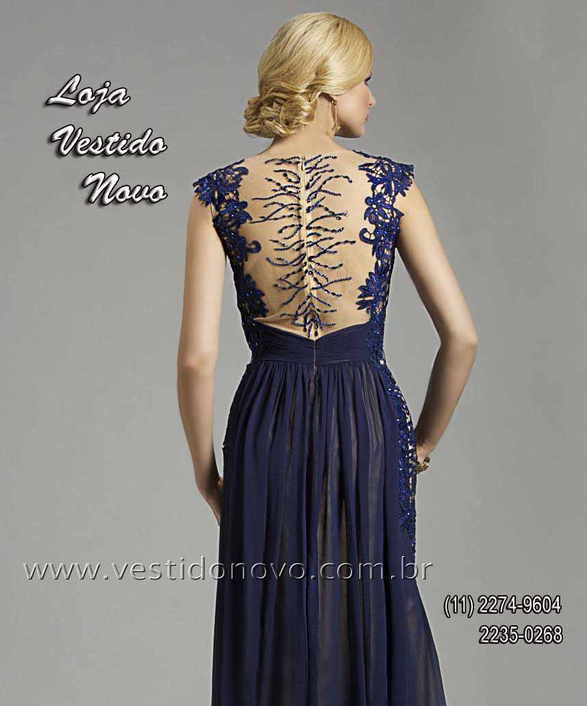 Vestidos Plus size AZUL MARINHO com renda e falsa transparncia, Me do noivo,  formatura, madrinha, CASA DO VESTIDO  - aclimao, cambuci, vila mariana, vila monumento, mooca, ipiranga,  klabim, moema, abcd 