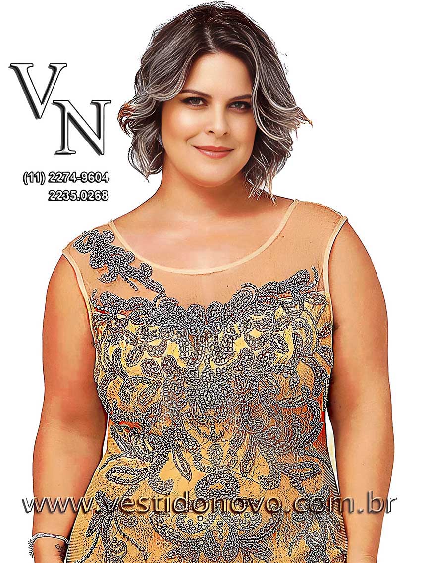 Vestido dourado para bodas de best sale ouro