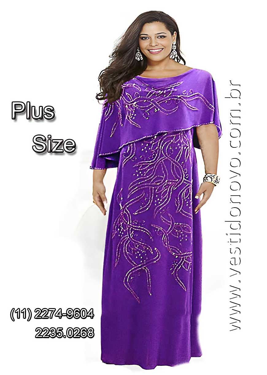 vestido de festa roxo para gordinha, plus size tamanho grande,  So Paulo - sp